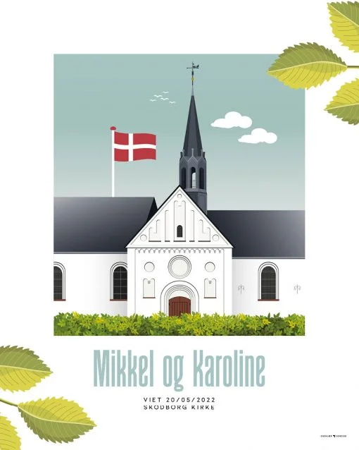 Personlig plakat Skodborg kirke