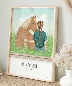 Alternative view of Design-Selv Plakat: Person & Hest #1