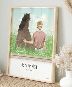 Alternative view of Design-Selv Plakat: Person & Hest #5