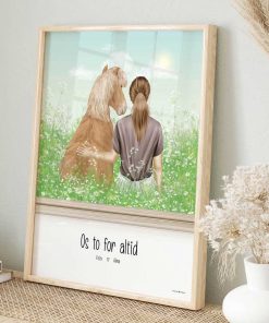 Alternative view of Design-Selv Plakat: Person & Pony