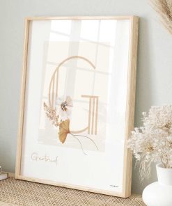 Alternative view of Bogstavsplakat, Elegant - Efterår