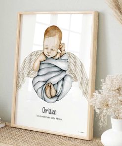 Alternative view of Plakat, Englebarn blå