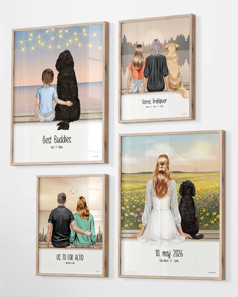 Design-Selv Plakat: Personer - Siddende