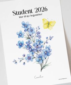 Studenterplakat - Forglem-mig-ej