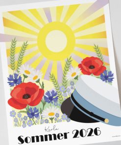 Studenterplakat HF - Den danske sommer