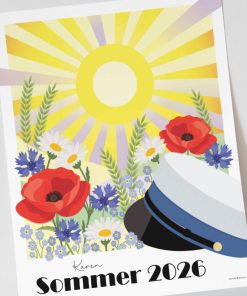 Studenterplakat HHX - Den danske sommer
