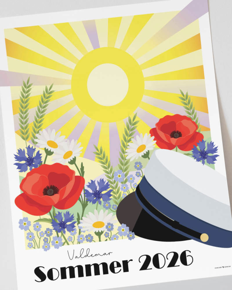 Studenterplakat HTX - Den danske sommer