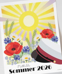 Studenterplakat STX - Den danske sommer
